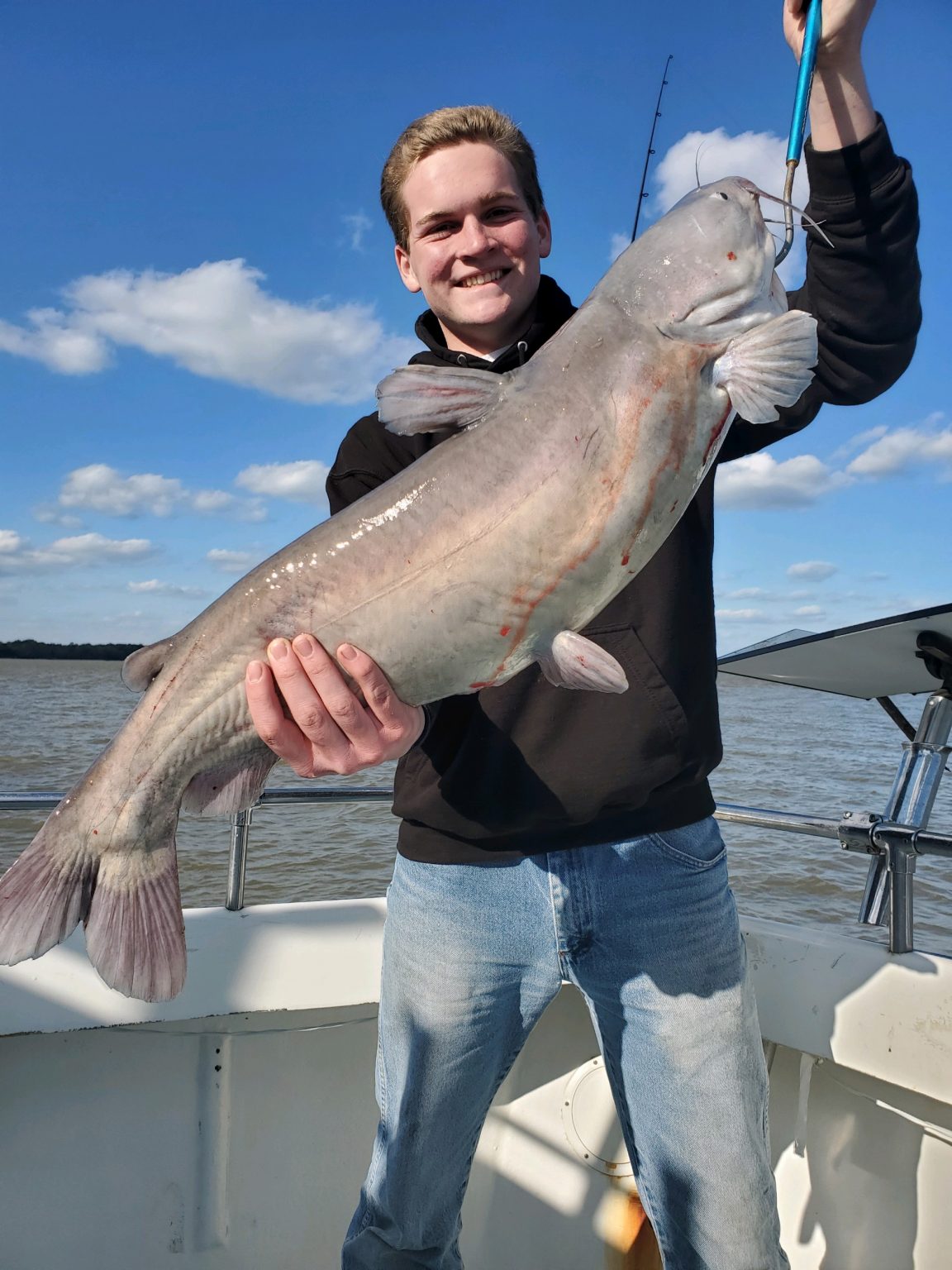 Blue Catfish fishing charters on the Potomac Miss Susie Charters