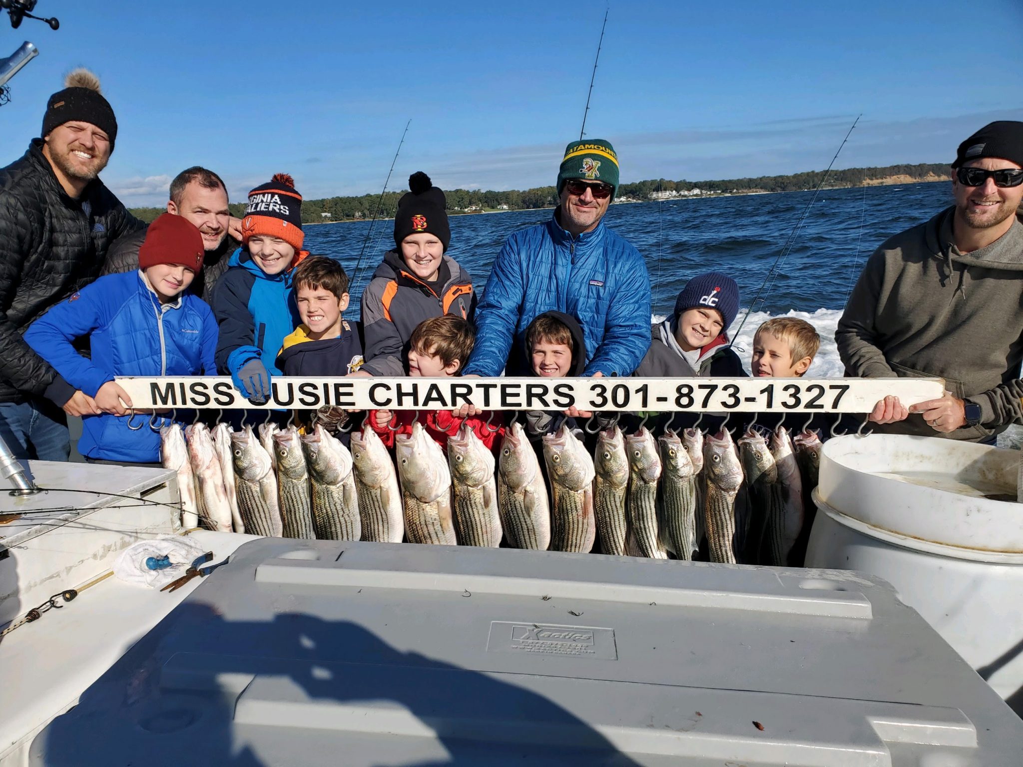 2022 Fall Chesapeake Bay Rockfish Charter Fishing Miss Susie Charters