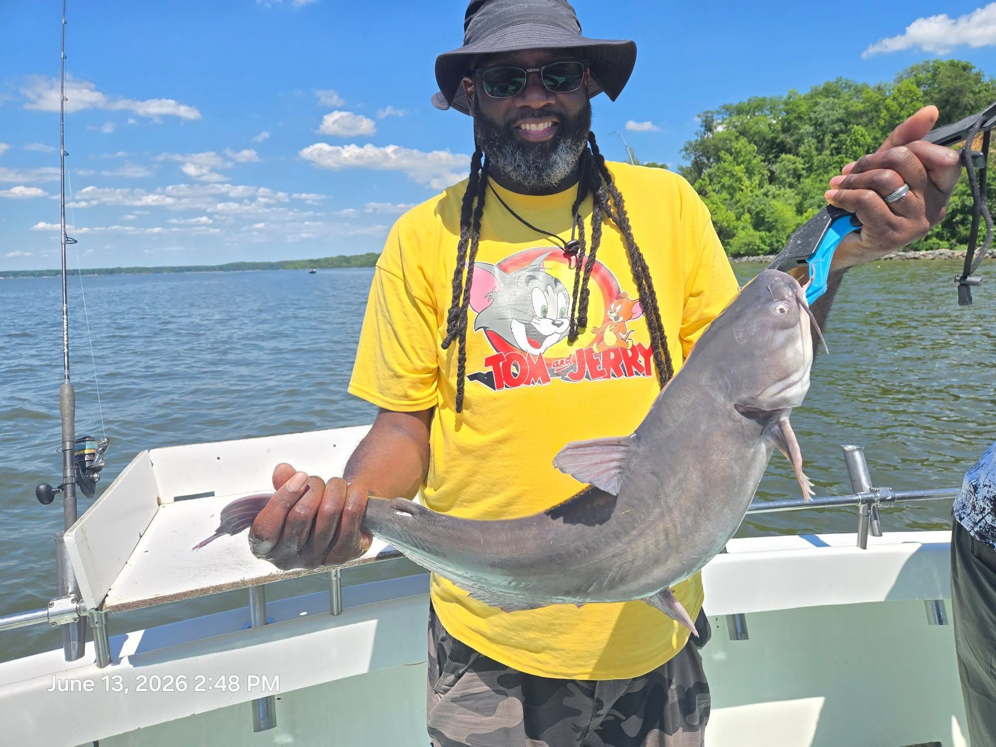 Chesapeake Bay Rockfish Charter Fishing - Light Tackle Fishing for Striped Bass - Catching Limits! 4 Blue catfish charter on Potomac river