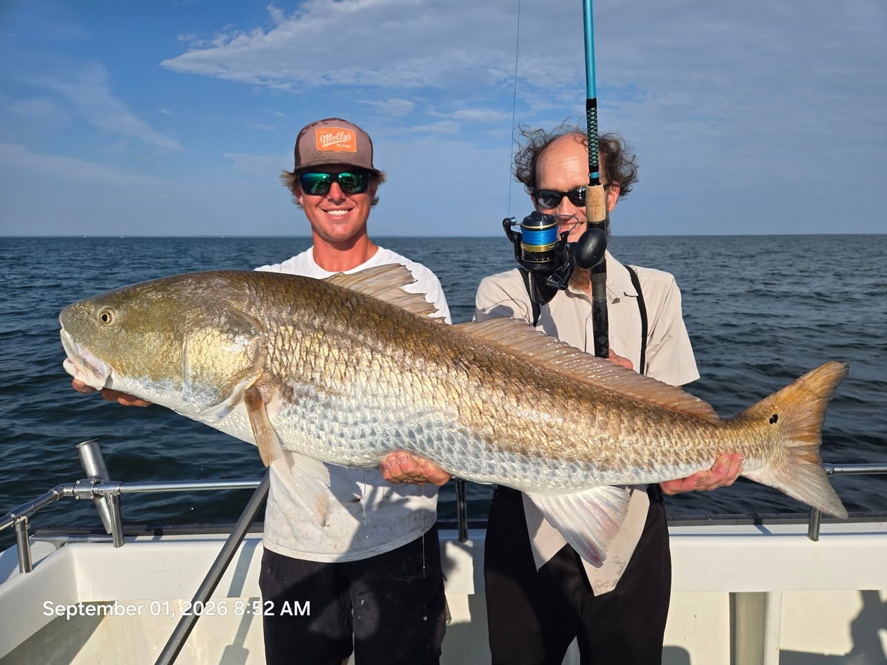 Chesapeake Bay Charter Fishing Report: Big Reds and Bluefish Light Up Solomons 4 Chesapeake Bay Red Drum Fishing Charters