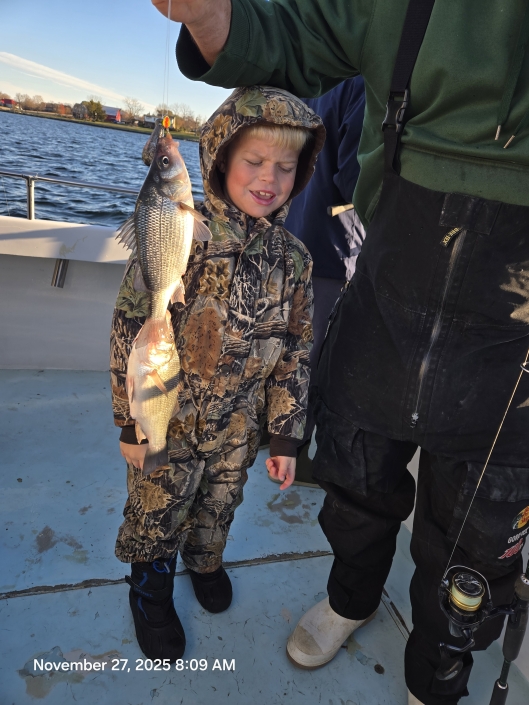 Light-tackle live lining for Rockfish aka Striped Bass, then nonstop White Perch with no size or creel limits. Book your Chesapeake Bay combo charter today