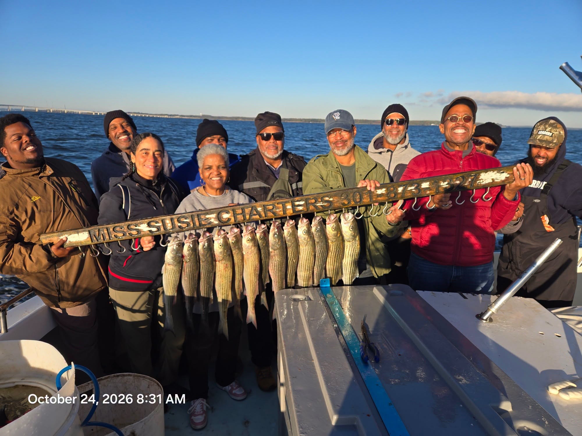 Chesapeake Bay Rockfish Charters Report: Over-Slots & 225 Perch 2 Chesapeake Bay Charter Fishing for Rockfish aka Striped Bass